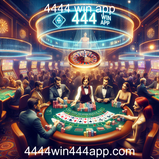 A Emoção do Casino Ao Vivo no 4444 Win App